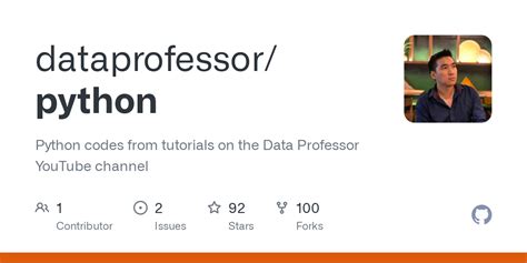 Some of you may know me as the Data Professor. . Data professor github